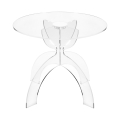Ronde salontafel 50cm van transparant plexiglas Tessara Aanbieding