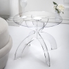 Ronde salontafel 50cm van transparant plexiglas Tessara Verkoop