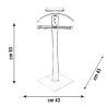 Design kledingrek van transparant plexiglas Bernardo Kortingen