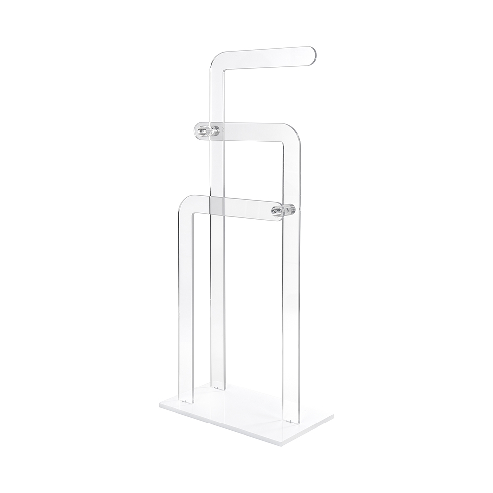 Moderne handdoekenhouder van transparant plexiglas Shubi Aanbieding Moderne handdoekenhouder van transparant plexiglas Shubi Aanbieding