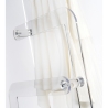 Moderne handdoekenhouder van transparant plexiglas Shubi Aanbod