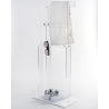 Moderne handdoekenhouder van transparant plexiglas Shubi Kortingen