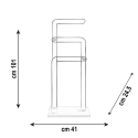 Moderne handdoekenhouder van transparant plexiglas Shubi Keuze