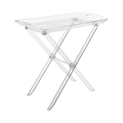 Opvouwbare transparante bijzettafel met serveerblad Grand Plié Aanbieding