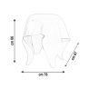 Design ronde hoge tafel in transparant plexiglas Drappeggi 