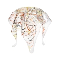 Design ronde hoge tafel in transparant plexiglas Drappeggi Prijs