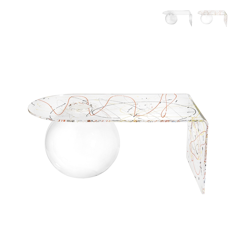 Transparante plexiglas salontafel Boolla Aanbieding Transparante plexiglas salontafel Boolla Aanbieding