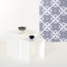 Moderne salontafel van transparant plexiglas 40x40cm 80'S Small Verkoop