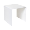 Moderne salontafel van transparant plexiglas 40x40cm 80'S Small Aanbod