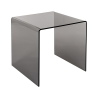 Moderne salontafel in transparant plexiglas 50x40x50cm 80'S Big Korting