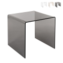 Moderne salontafel in transparant plexiglas 50x40x50cm 80'S Big Aanbieding
