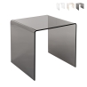 Moderne salontafel in transparant plexiglas 50x40x50cm 80'S Big Aanbieding