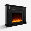 Elektrische haard met zwart frame laag verbruik kachel 1500W Göteborg N Aanbod
