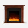 Elektrische openhaard 1500W met laag verbruik en frame met houteffect Ludvika M Aanbieding