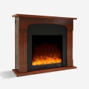 Elektrische openhaard 1500W met laag verbruik en frame met houteffect Ludvika M Aanbod