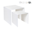 Set van 2 moderne salontafels in transparant plexiglas 80'S Aanbieding