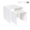 Set van 2 moderne salontafels in transparant plexiglas 80'S Aanbieding