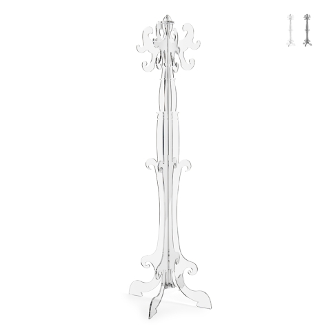 Moderne transparante plexiglas vrijstaande kapstok Thone Aanbieding