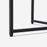 Ronde salontafel 80 cm van metaal met een blad met marmereffect Sulley Model