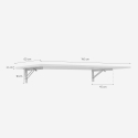 Inklapbare wandtafel of bureau 140x60 cm Jeremy+ Aankoop