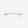 Opklapbaar wandbureau klaptafel 140x80 cm Jeremy XL Prijs