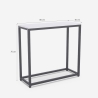 Moderne metalen sidetable 80x30x75 cm Nigel 