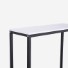 Moderne metalen sidetable 80x30x75 cm Nigel Afmetingen