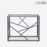 Modern design sidetable 100x40x78 cm met glazen blad Kevin Aanbieding