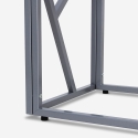 Modern design sidetable 100x40x78 cm met glazen blad Kevin Karakteristieken