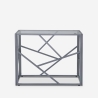 Modern design sidetable 100x40x78 cm met glazen blad Kevin Keuze