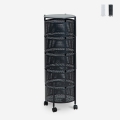 Moderne keuken fruitmand kar met 5 draaibare manden Rodin XL Aanbieding