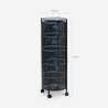 Moderne keuken fruitmand kar met 5 draaibare manden Rodin XL Model
