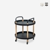 Ronde Scandinavisch design serveerwagen met wielen Biky Aanbieding