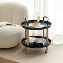 Ronde Scandinavisch design serveerwagen met wielen Biky Verkoop