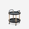 Ronde Scandinavisch design serveerwagen met wielen Biky Aanbod