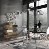 Moderne hanglamp in zwart gevlochten metaal met verstelbare kabel Ø50 Spider Verkoop