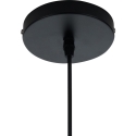 Moderne hanglamp in zwart gevlochten metaal met verstelbare kabel Ø50 Spider Korting