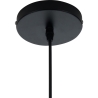 Moderne hanglamp in zwart gevlochten metaal met verstelbare kabel Ø50 Spider Korting