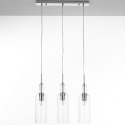 Moderne hanglamp met 3 heldere lampen h110 cm Tin Kortingen