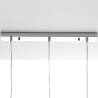Moderne hanglamp met 3 heldere lampen h110 cm Tin Catalogus