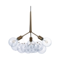 Moderne hanglamp met verstelbare kabel en transparante bollen Anne Aanbieding
