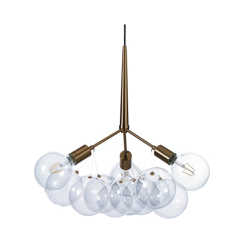 Moderne hanglamp met verstelbare kabel en transparante bollen Anne Aanbieding
