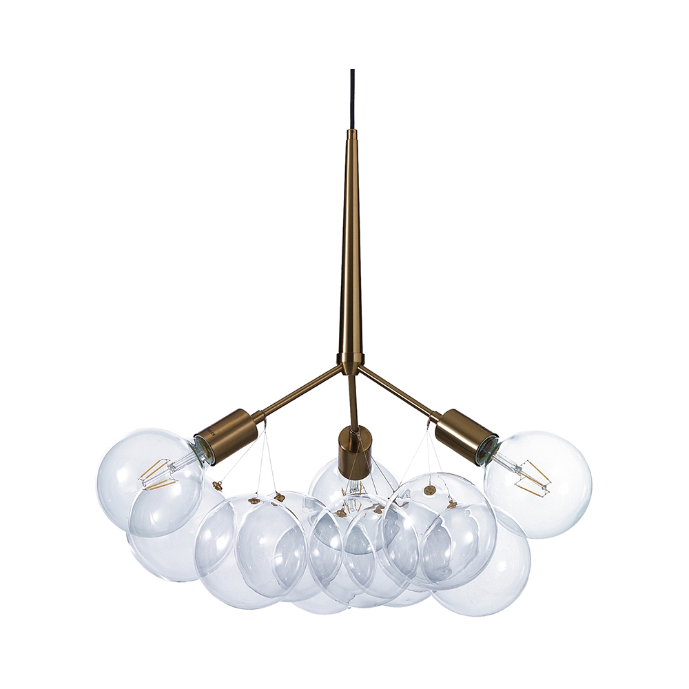 Moderne hanglamp met verstelbare kabel en transparante bollen Anne Aanbieding