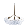 Moderne hanglamp met verstelbare kabel en transparante bollen Anne Aanbieding