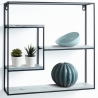 Vierkante metalen wandplank 40x40 met 4 planken Vanity 2 Verkoop