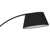 Boogvloerlamp van zwart metaal met marmeren voet h205 cm Stelo Aanbod