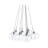 Moderne hanglamp met 10 lampen en transparante bollen Bubbles Aanbieding