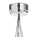 Moderne hanglamp met 10 lampen en transparante bollen Bubbles Aanbod