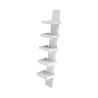 Moderne design wandplank met 5 schappen h155cm Erie White Aanbieding