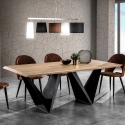 Eettafel 200x100cm modern met geometrische basis, geschikt voor 8 personen Dabliu Verkoop
